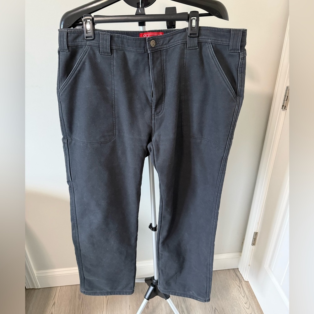 Coleman Fleece Lined Pants 38x32 Mens Outdoor Work Black